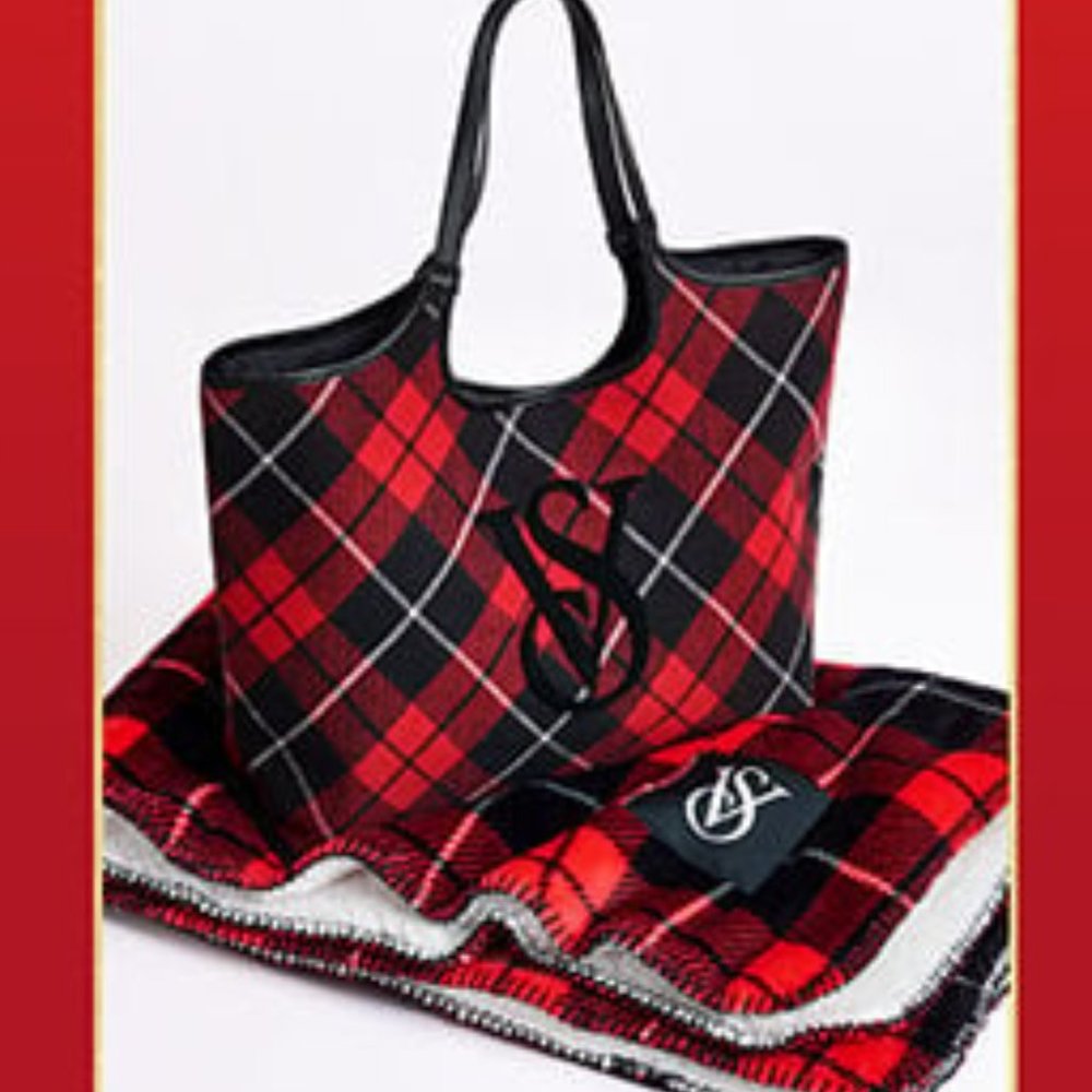 BRAND NEW Victoria Secret Bag and Blanket